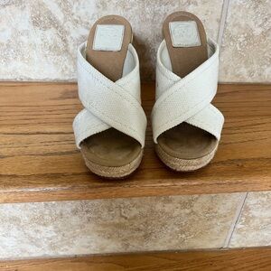 Tory Burch Canvas Slides